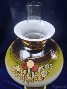 Zelená majoliková lampa - 7