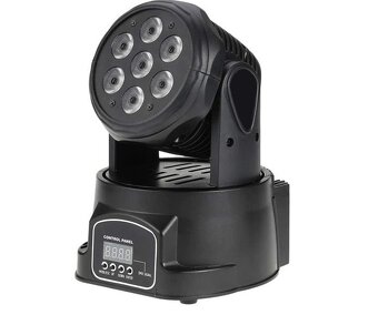 Led Double Efekt --Sound /Program Mode--Nový-Hlava Wash - 7
