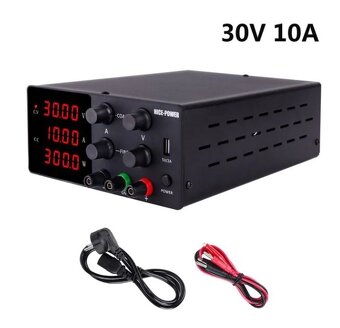 Laboratorní zdroj 0-30V/0-10A černý - 7