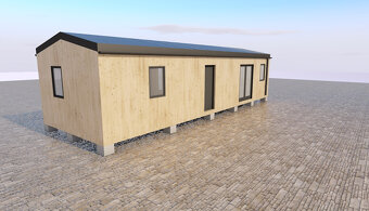 Modulový dům/rekreační chata 13x4,2x3m ve stavu Hruba stavba - 7