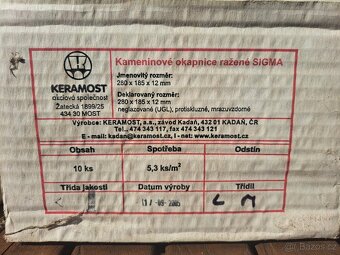 Kameninové okapnice ražené SIGMA-Keramost - 7