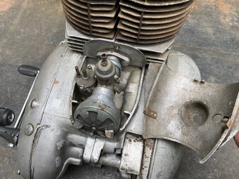 Jawa 350/354 Pulbuben - motor dvoupáka + štítek 1955 - 7