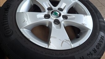 Alu kola Škoda 14" 5x100 letní pneu 185/60 R14 5-6mm Fabia - 7