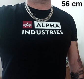 NOVÝ robustní pánský náhrdelník CUBAN Silver steel š. 16 mm - 7