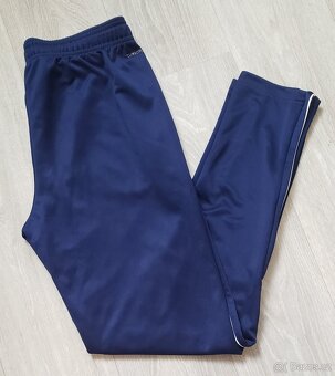 Adidas ClimaLite Chlapecké Sportovní Tepláky Modré Kalhoty - 7