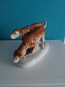 Retro porcelanova soska lovecti psi ROYAL DUX - 7