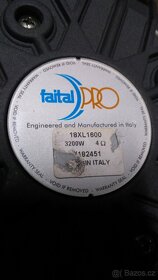 Basové reproboxy 18" Faital Pro 18XL1600, 4ohm, 4x 3200W - 7