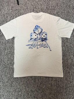 stussy dice tee svetle modre - 7