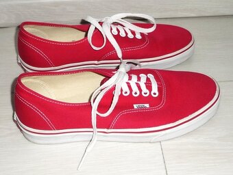 Červené tenisky boty Vans TOP stav, vel. 41 - 7