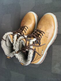 Kotníkové zimní boty s kožíškem na zip - Landrover - 7