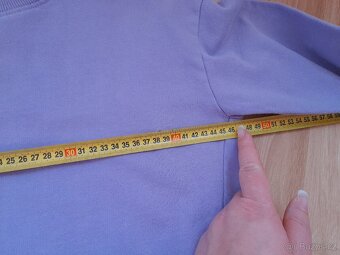 Fialová crop top mikina vel. 146 - 152 - 7