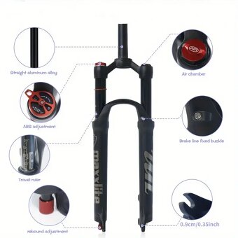 Odpružená přední vidlice 27,5" zdvih 100mm - vzduch - 7