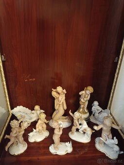 Starožitná porcelánová soška. Signováno 2x. - 7