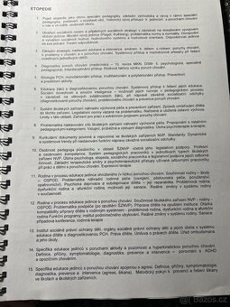 Speciální pedagogika - státnicové otázky + kniha (etopedie) - 7