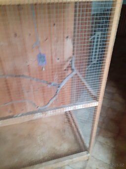 Velká voliera pro papoušky, malá klec - 7