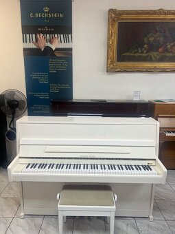 Bílé pianino Reiger Kloss se zárukou 5 let, doprava zdarma. - 7