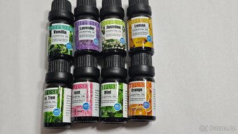 Aroma difuzér / zvlhčovač vzduchu + 8× esenciální olej (komp - 7