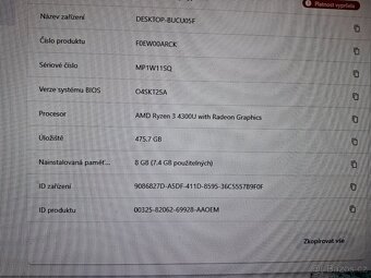 PC All-in One - Ideacentre - AIO 3-24ARE05 + bezdrátový set - 7