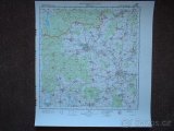 Vojenská tajná mapa ČSLA Rožmitál Brdy voj.prostor Jince - 7