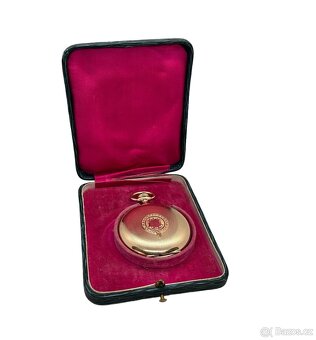 Pánské zlaté kapesní hodinky IWC Schaffhausen 100,78g - 7