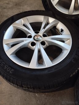 Hliníkové ráfky s letními pneumatikami 205/55 R16 5x110 Alfa - 7
