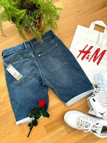 H&M NOVÉ riflové kraťasy šortky 170, 14+ - 7