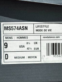 Tenisky New Balance MS574ASN vel. 42,5 - 7