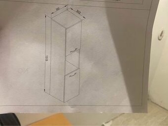 Koupelnový nábytek se zrcadlem bílý lesk 2 kuřecí - 7