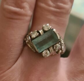 Prsten se Smaragdem a diamanty - 7