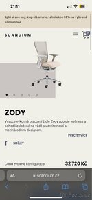 Kancelářské židle Haworth Zody - top stav - 7