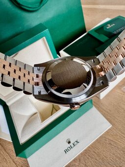 ROLEX DATEJUST 36 ROSÉ GOLD/ MOTHER OF PEARL DIAL, DIAMONDS - 7
