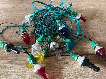 staré vánoční ozdoby světýlka osvětlení vánoční stromeček - 7