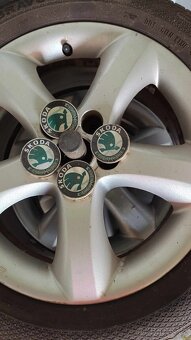 ALU KOMPLET KOLA ORIGINÁL ŠKODA 195/55 R - 7