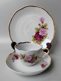 Krásná porcelánová čajová sada "Rose" od Triptis Porzellan - 7