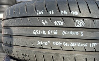 Letní kola Škoda Octavia 3, 205/55 R16 Dunlop (1020) - 7