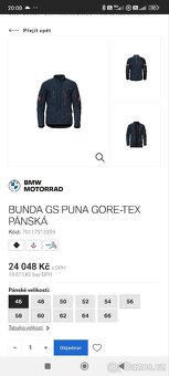 Motorkářská bunda BMW GS Puna goratex - 7