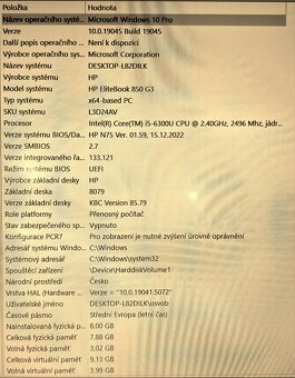 Hp EliteBook 850 G3 - 7
