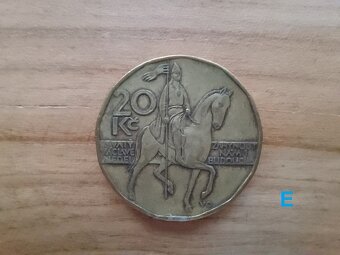 20 Kč dvacet korun dvacetikoruna 2000 svatý Václav mince - 7