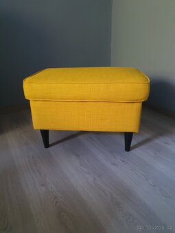 Křeslo a podnožka STRANDMON IKEA - 7
