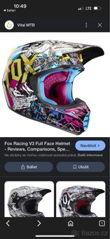 Moto přilba Fox racing V3 - 7