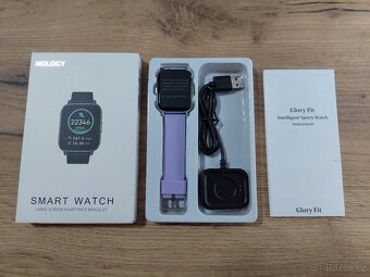 Chytré hodinky Molocy P32D – 1,69" HD, IP68 v CZ - fialové - 7