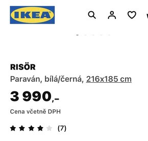 Paraván Ikea Risör, 216 x 185 cm - 7