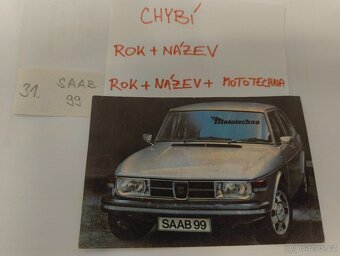 Kartičky z bonbonyéry Orion Mototechna - 7