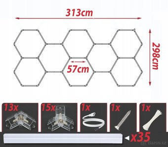 Led osvetleni Hexagon - 7