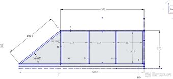 Posuvná samonosná brána průjezd 370cm - 7