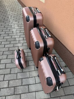 Cestovní kufry 4 set, barva Gold Rose - 7