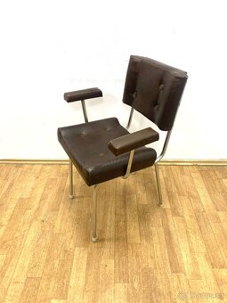 Retro židle 70. léta chrom - 7