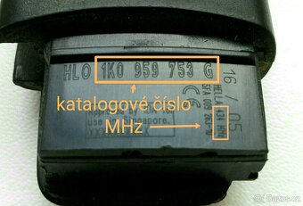 Klíč Škoda Volkswagen Seat Náhrada za: 1J0959753A 1J0959753 - 7