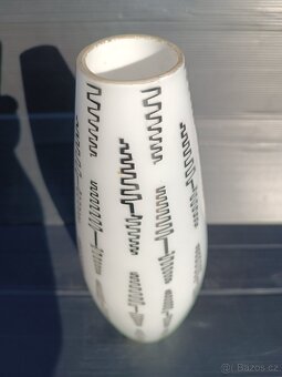 Širm, stínidlo na lustr, lampu, černý dekor Brusel - 7