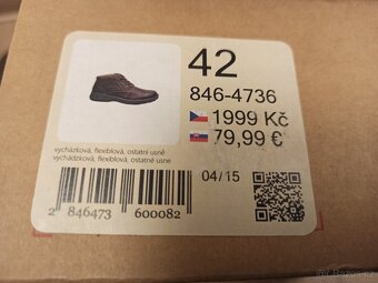 Pánské hnědé lehce zateplené kožené boty Baťa - 7